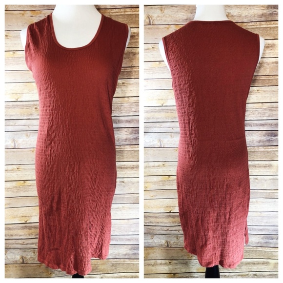 brick colored dress